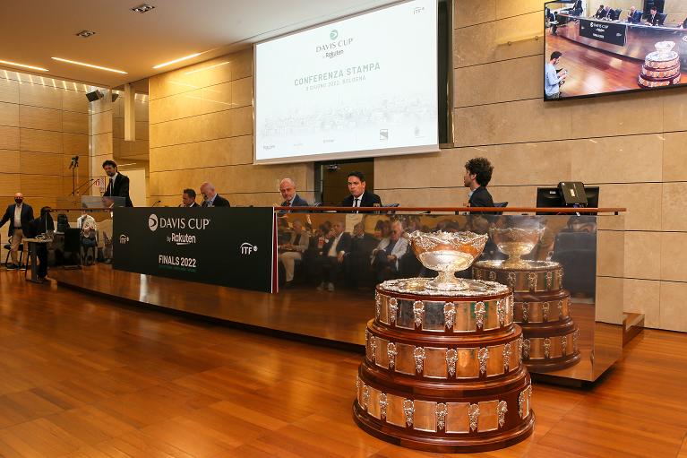 Davis Cup Finals, conferenza stampa di presentazione del girone dell'Italia a Bologna (foto Sposito)