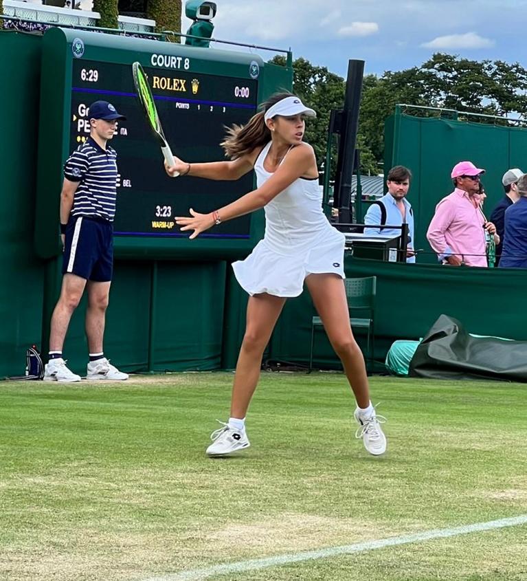 Georgia Pedone a Wimbledon Jr. (foto Giuseppe Urso)