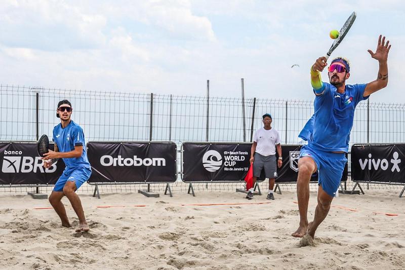 Michele Cappelletti e Mattia Spoto alla Beach Tennis World Cup 2022 (foto Marcello Zambrana/DGW)