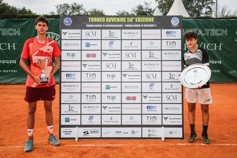 premiazione del tabellone maschile del Torneo Avvenire