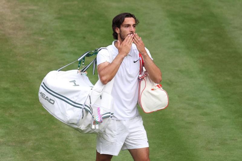 Lorenzo Musetti a Wimbledon (Getty Images)