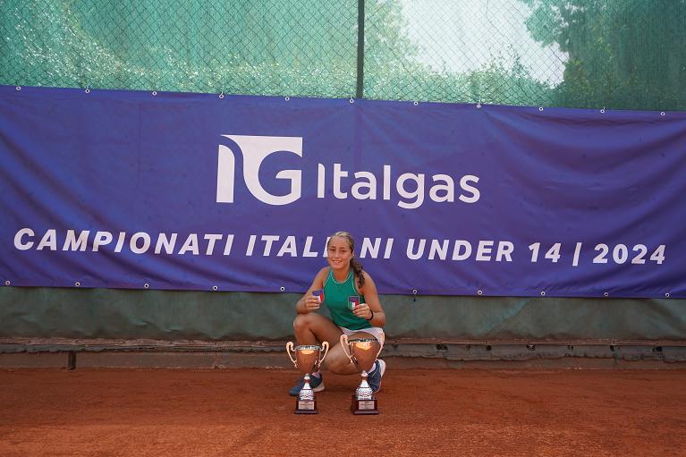 Anna Nerelli con gli scudetti (Foto Pietro Corso)