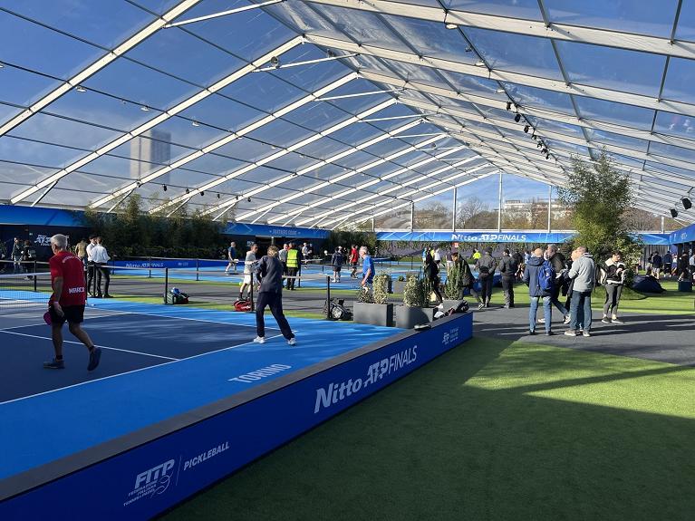 I campi da pickleball al Fan Village delle Nitto ATP Finals di Torino