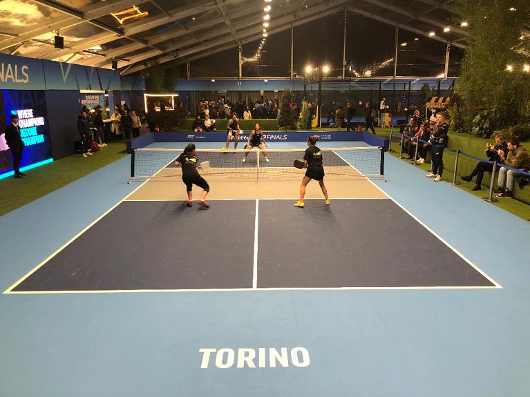 Una sfida di doppio femminile al Master Nazionale 2024 - Road to Torino di Pickleball