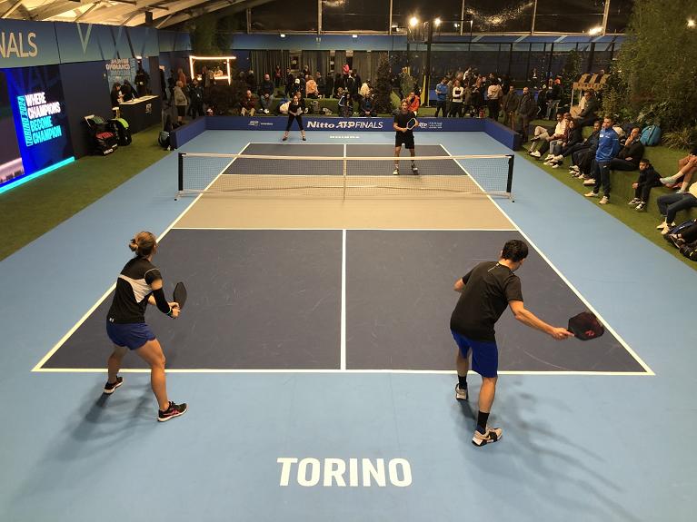 Un momento della finale del Master Nazionale 2024 - Road to Torinodi di pickleballal Fan Village delle Nitto Atp Finals