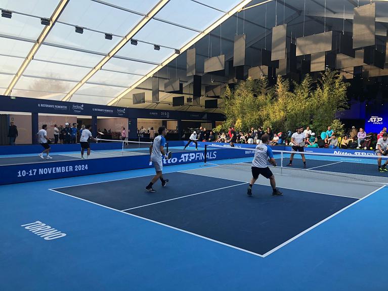 Un momento del Master Nazionale 2024 - Road to Torino di pickleball al Fan Village delle Nitto Atp Finals